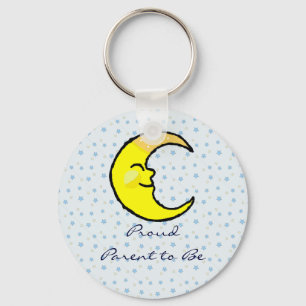 Porte-clés Lune et étoiles
