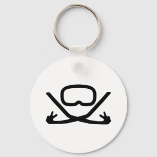Porte-clés lunettes de plongée et tuba