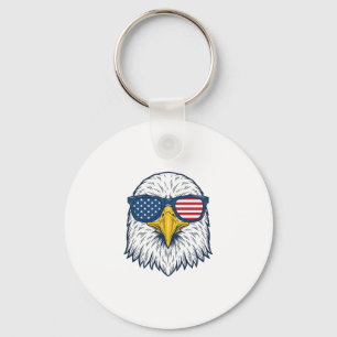 Porte-clés Lunettes de soleil aigle patriotique dessin vector