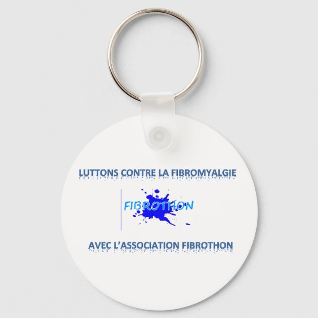 Porte-clés luttons contre la fibromyalgie (Recto)