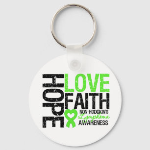 Porte-clés Lymphome de non-Hodgkin Hope Love Faith