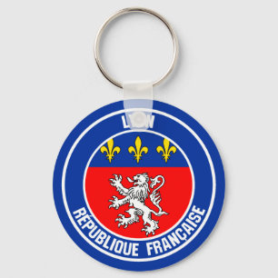 Porte-clés Lyon Round Emblem