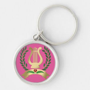 Porte-clés Lyre d'or