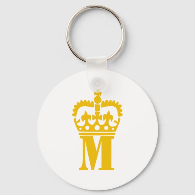 Porte-clés M - Lettre - Nom (Recto)