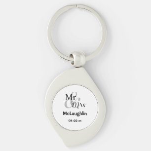 Porte-clés M. & Mme Mariage Couple Porte - clé