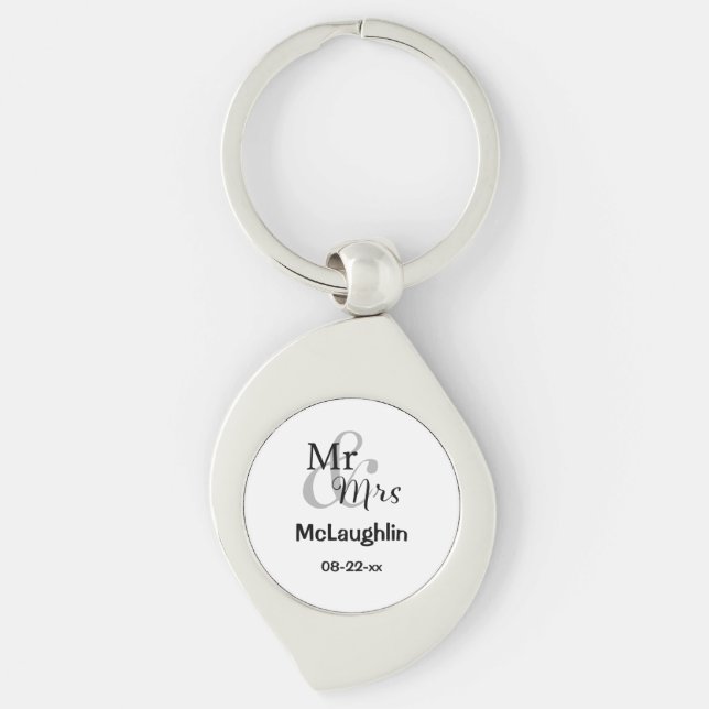 Porte-clés M. & Mme Mariage Couple Porte - clé (Devant)