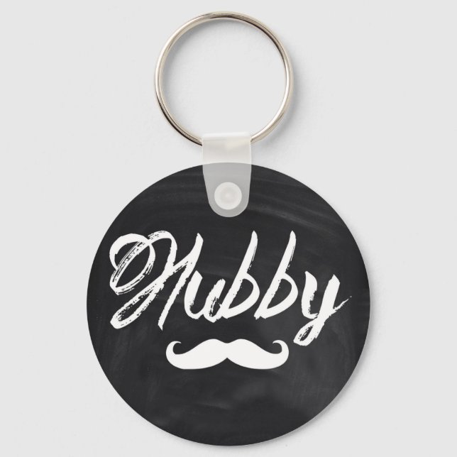 Porte-clés M. Mustache Groom Huppé Lune de miel (Recto)