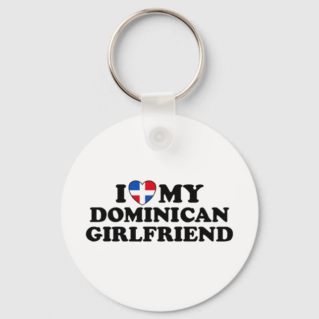 Porte-clés Ma petite amie dominicaine (Recto)