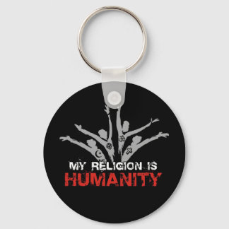 Porte-clés Ma religion est l'humanité