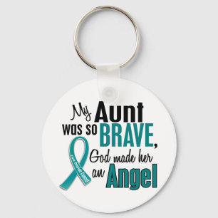 Porte-clés Ma Tante Est Un Ange 1 Cancer Ovarien