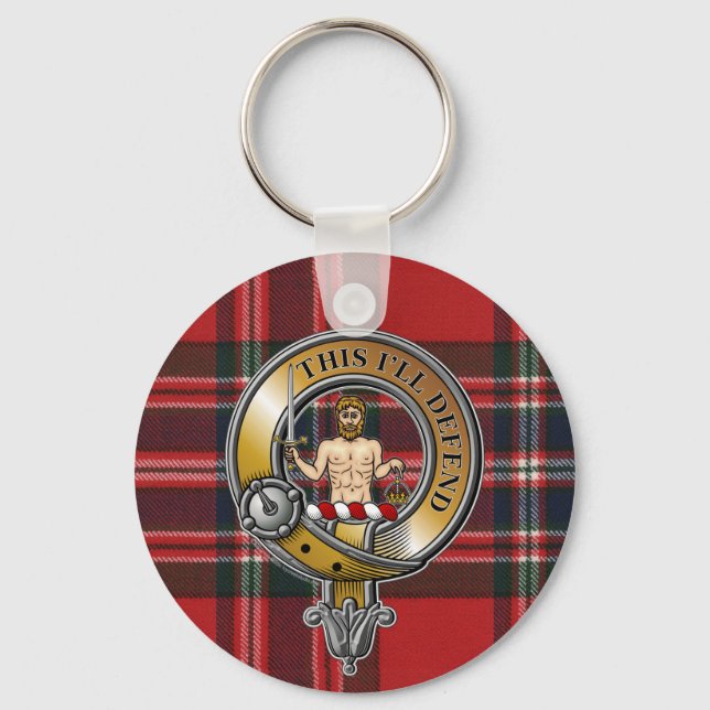 Porte-clés MacFarlane Tartan & Badge (Recto)