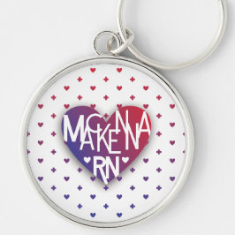 Porte-clés Mackenna RN Lover's Heart keychain