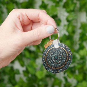 Porte-clés Macro murale en mosaïque circulaire de luxe