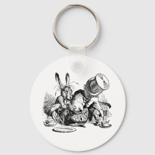 Porte-clés Mad Hatter et March Hare tremblent le Dormouse