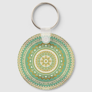 Porte-clés Madala bleu et or
