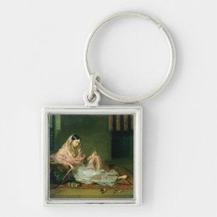 Porte-clés Madame musulmane Reclining, 1789 (huile sur la