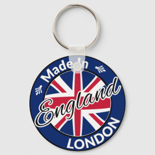Porte-clés Made in London England Union Jack Flag