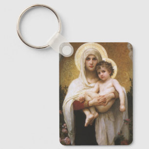Porte-clés Madonna des Roses par Bouguereau