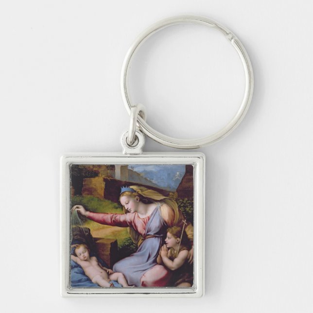 Porte-clés Madonna du diadème bleu ou Madonna de t (Devant)