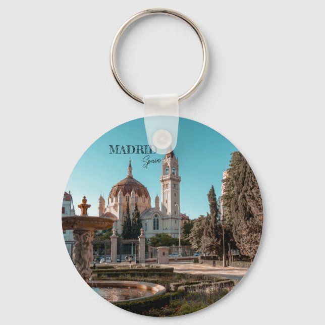 Porte-clés Madrid Espagne Tourisme souvenir (Recto)