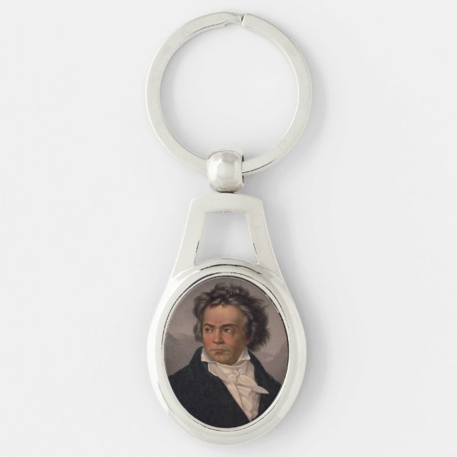 Porte-clés Maestro Ludwig Beethoven Compositeur de musique sy (Devant)