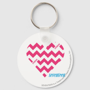Porte-clés Magenta 3 de zigzag