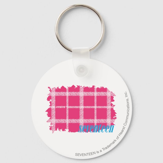 Porte-clés Magenta Plaid 4 (Recto)