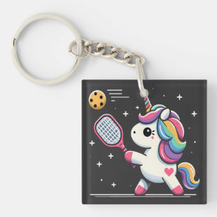 Porte-clés Magical Pickleball Unicorn - Drôle Joueur d'Imagin