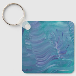 Porte-clés Magie sous-marine, Art abstrait coloré unique