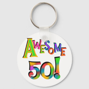 Porte-clés Magnifique 50 T-shirts et cadeaux d'anniversaire