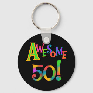 Porte-clés Magnifique 50 T-shirts et cadeaux d'anniversaire