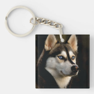 Porte-clés Magnifique Coussin de Lancement Husky
