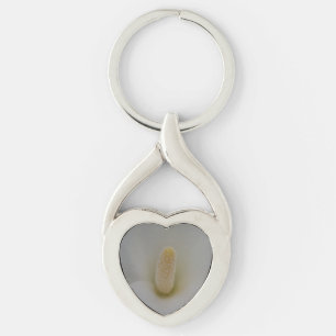 Porte-clés Magnolia Flower Heart Keychain