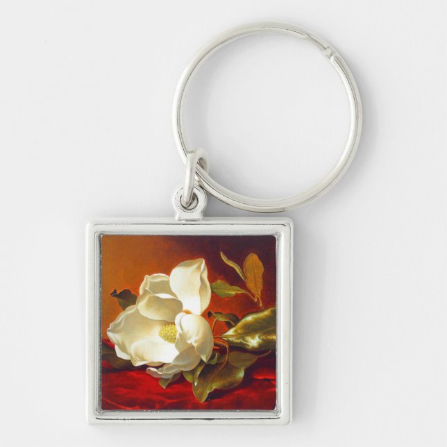 Porte-clés Magnolia sur Red Velvet Martin Johnson Heade (Devant)