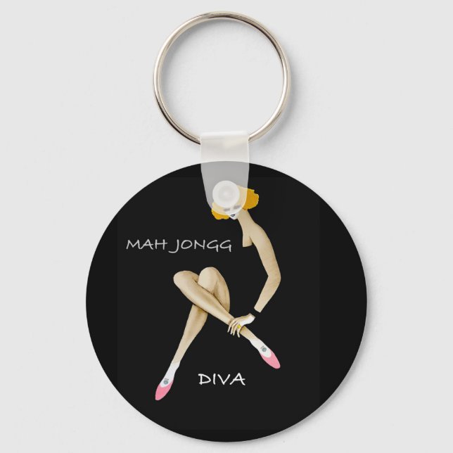 Porte-clés Mah Jongg Diva Porte - clé (Recto)