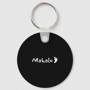 Porte-clés Mahalo w_emprunte - hawaïen merci - hawaii