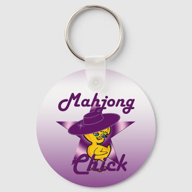 Porte-clés Mahjong Chick #9 (Recto)