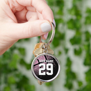 Porte-clés maillot de basket personnalisé numéro petit métal