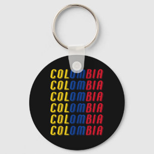 Porte-clés Maillot de footballeur avec drapeau colombien 2425