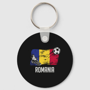 Porte-clés Maillot Drapeau Roumanie Équipe de Football Roumai
