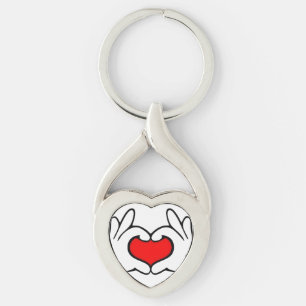 Porte-clés Main de cœur