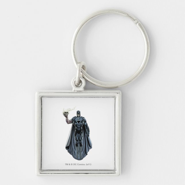 Porte-clés Main noire avec crâne 2 (Devant)