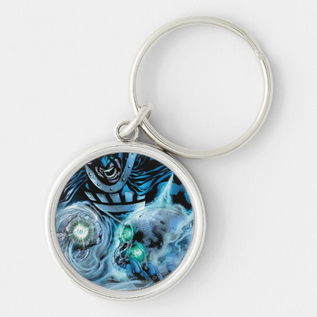 Porte-clés Main noire avec panneau de crâne (Devant)