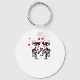 Porte-clés Mains Coeur Squelette Pour Trending