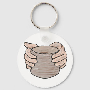 Porte-clés Mains de potier