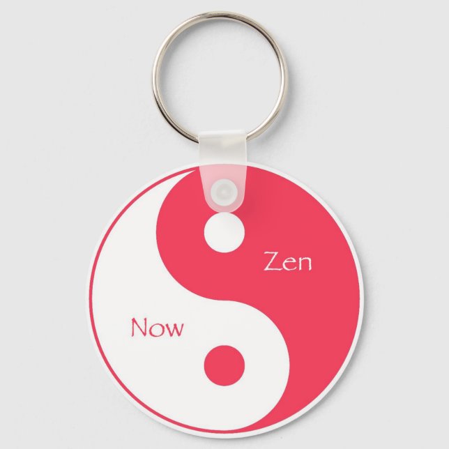 Porte-clés Maintenant & Zen Magenta (Recto)