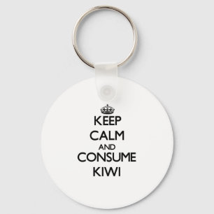 Porte-clés Maintenez calme et consommez le kiwi