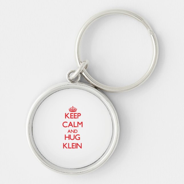 Porte-clés Maintenez calme et étreinte Klein (Devant)