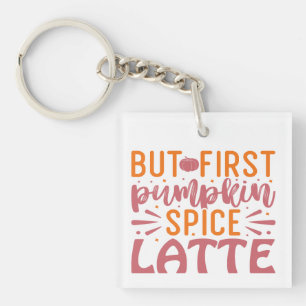 Porte-clés Mais Premier Citrouille épice Latte automne Bliss