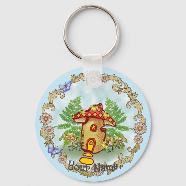 Porte-clés Maison Champignon  (Recto)